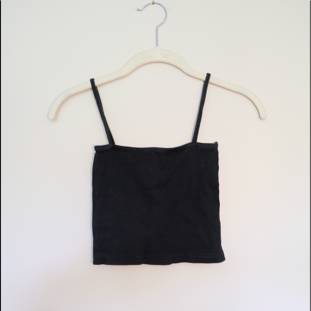 Brandy Melville Black Ribbed Tank